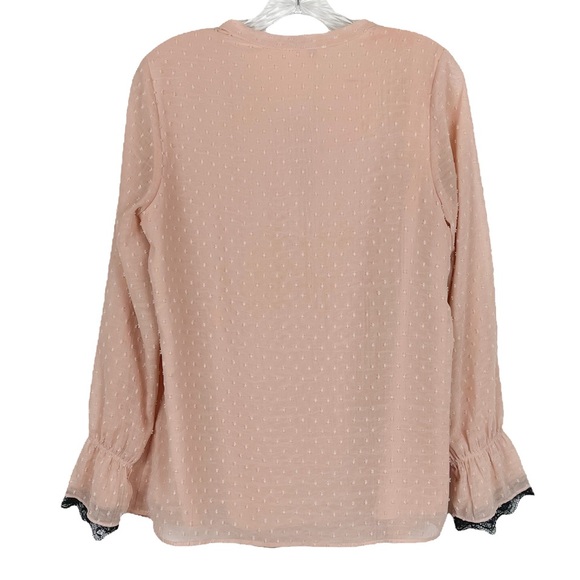 Daniel Rainn DR2 Victorian Pintuck Pleat Smocked Blouse Size Small - Picture 5 of 8